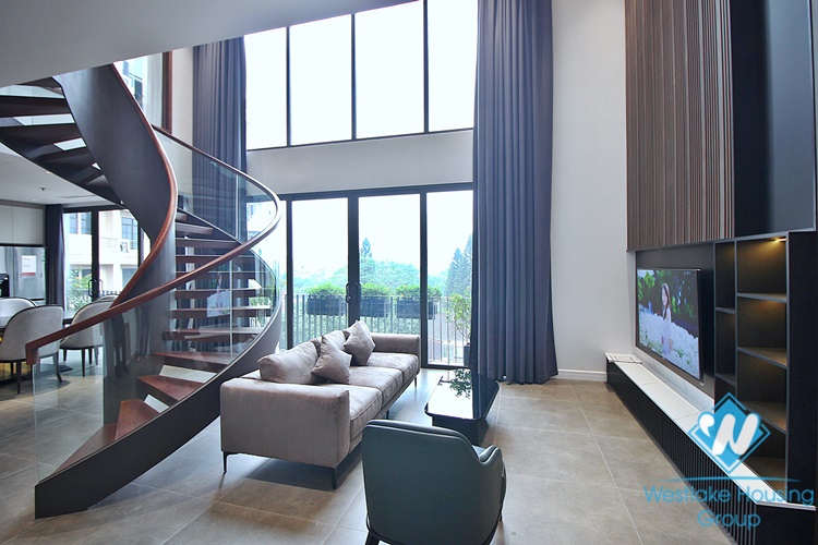 A luxurious duplex 3 bedrooms apartment for rent in Tay Ho area